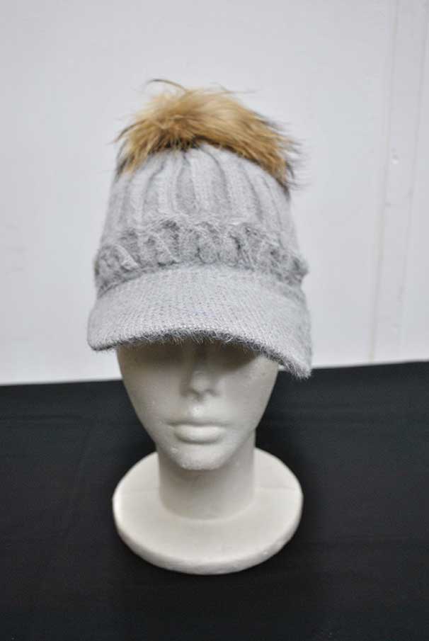 Gorra gris pelo suave - Imagen 3