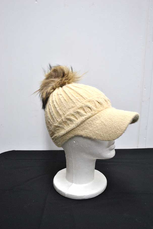 Gorra beige pelo suave