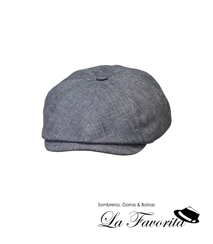 Gorra verano 8 paneles botón lino algodón Matsue jaspeada – Fernández y Roche