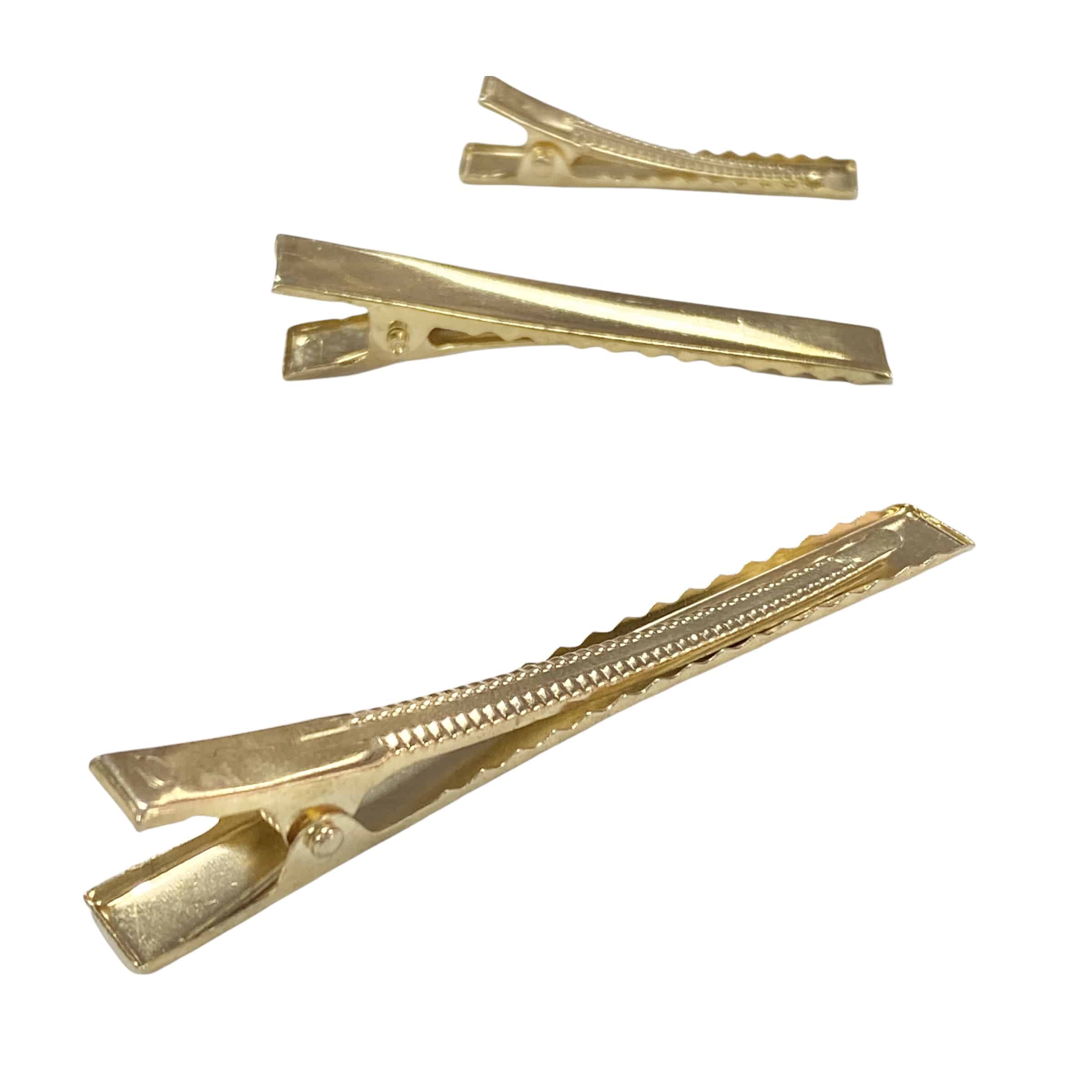 PINZA METÁLICA DORADA (12 UDS)
