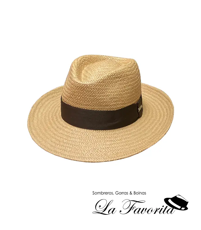Sombrero verano fedora ala ancha cinta 24 – La Favorita